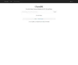 Chembk.com(Chemical Database Online) Screenshot