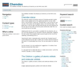 Chemdex.org(The Sheffield Chemdex) Screenshot