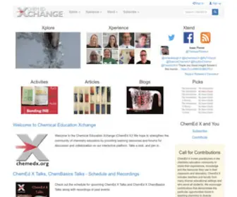 Chemedx.org(Chemical Education Xchange) Screenshot