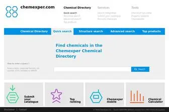 Chemexper.com(Chemicals information) Screenshot