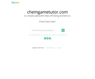 ChemGametutor.com(chemgametutor) Screenshot