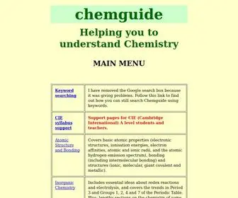 ChemGuide.co.uk(Helping you to understand Chemistry) Screenshot