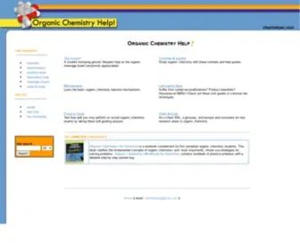 Chemhelper.com(Organic Chemistry Help) Screenshot