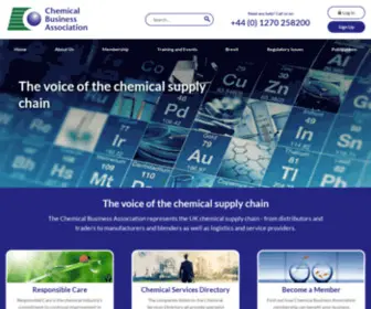 Chemical.org.uk(Chemical Business Association) Screenshot