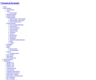 Chemicalformula.org(Chemical formula) Screenshot