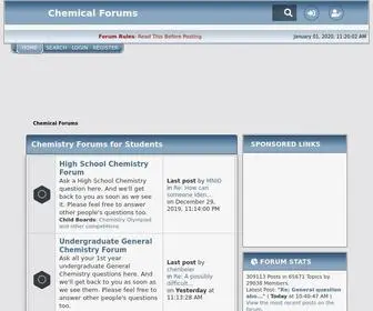Chemicalforums.com(Chemical Forums) Screenshot