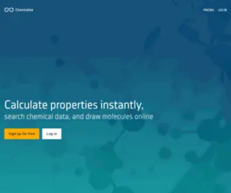Chemicalize.org(Instant Cheminformatics Solutions) Screenshot