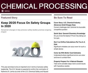 Chemicalprocessing.com(Chemical Processing) Screenshot