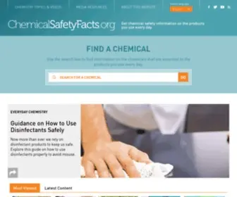 Chemicalsafetyfacts.org(Chemical Safety Facts) Screenshot