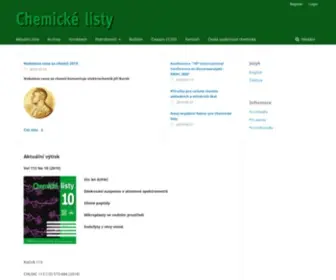 Chemicke-Listy.cz(Chemicke Listy) Screenshot