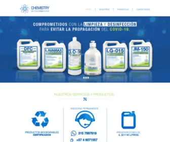 Chemicolsa.com(Productos de Limpieza y desinfección) Screenshot