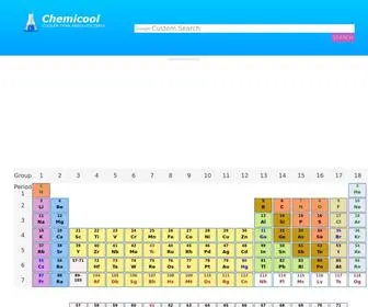 Chemicool.com(Periodic Table of Elements and Chemistry) Screenshot