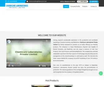 Chemicurelaboratories.com(Herbal Cosmetics Product manufacturers) Screenshot