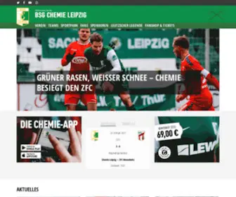Chemie-Leipzig.de(Ehrlicher Fußballsport ⚽️ engagierte & kreative Fankultur) Screenshot