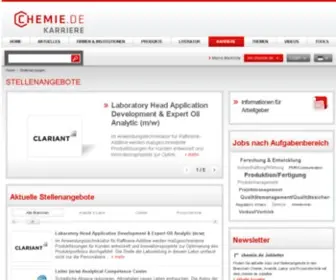 Chemiekarriere.de(Chemiekarriere) Screenshot