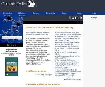 Chemieonline.de(Forum für Chemie und weitere Wissenchaften) Screenshot