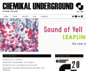 Chemikal.co.uk(Chemikal Underground) Screenshot