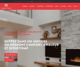 Cheminarte.com(Cheminee electrique) Screenshot