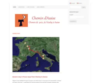 Chemindassise.org(Chemin d'Assise : de Vézelay à Assise) Screenshot