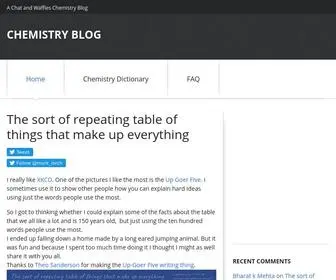 Chemistry-Blog.com(A Chat and Waffles Chemistry Blog) Screenshot