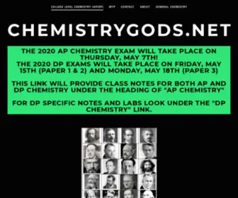 Chemistrygods.net(College Level Chemistry (AP/DP)) Screenshot