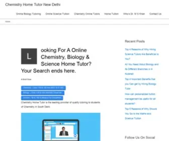 Chemistryhometutor.com(Online Chemistry) Screenshot