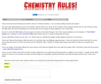 Chemistryrules.me.uk(Chemistry Rules) Screenshot