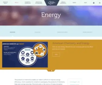 Chemistrytoenergy.com(The Products of Chemistry Empower Our Nation's Efforts to Improve Energy Efficiency) Screenshot