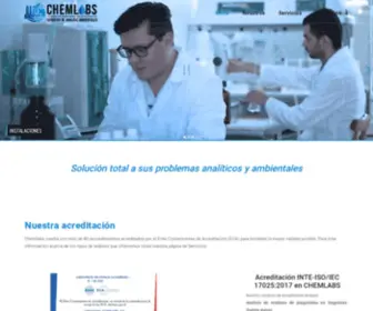 Chemlabsonline.com(Inicio) Screenshot