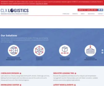 Chemlogix.com(CLX Logistics) Screenshot