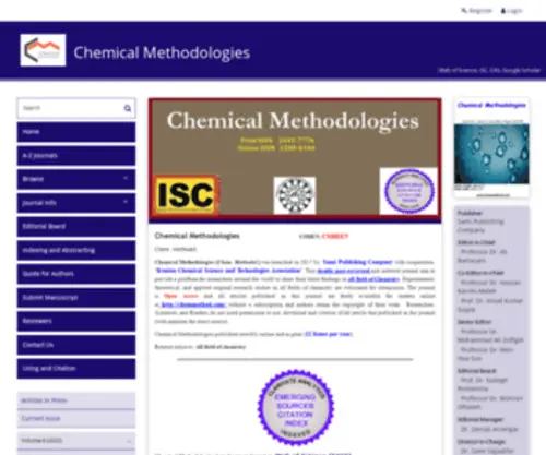 Chemmethod.com(Chemical Methodologies (CHEMM)) Screenshot