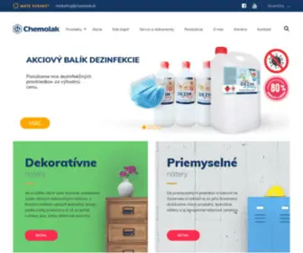 Chemolak.sk(CHEMOLAK a.s. je významným slovenským výrobcom náterových látok) Screenshot