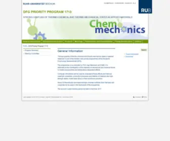 Chemomechanics.de(DFG Priority Program 1713) Screenshot