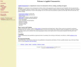 Chemometrics.com(Applied Chemometrics) Screenshot