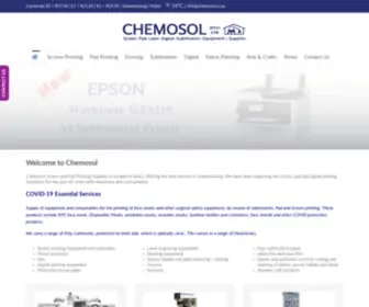 Chemosol.co.za(Chemosol screen & pad printing supplies) Screenshot