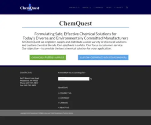 Chemquest.co(Home) Screenshot