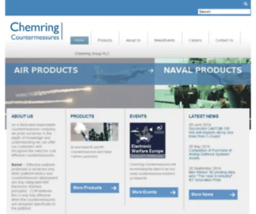 Chemringcm.com(Chemring Group PLC) Screenshot