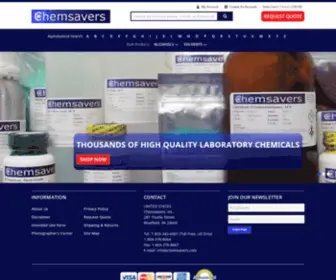 Chemsavers.com(Chemical Supply) Screenshot