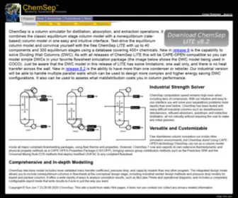 Chemsep.com(Program) Screenshot