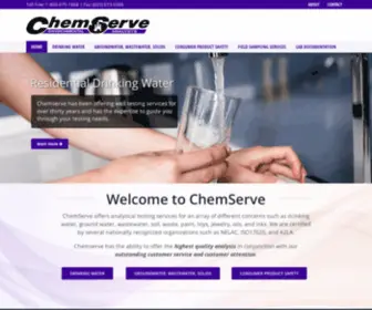 Chemservelab.com(ChemServe) Screenshot