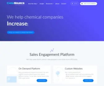 Chemsource.io(ChemSource Sales Engagement Platform for Chemical Companies) Screenshot