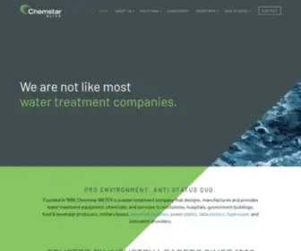 Chemstarwater.com(Chemstar water treatment company designs &) Screenshot