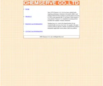 Chemsv.com(CHEMSERVE CO) Screenshot