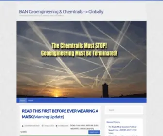 Chemtrailsmuststop.com(BAN Geoengineering & Chemtrails) Screenshot