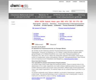 Chemtronic-GMBH.de(GmbH, Messgeräte für Trübung, Partikel, UV) Screenshot