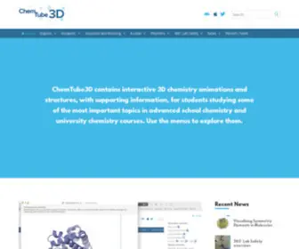 Chemtube3D.com(Interactive 3D Chemistry Animations) Screenshot