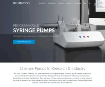 Chemyx.com(Programmable Syringe Pumps) Screenshot