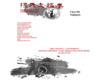 Chen.org.pl(Chen Taiji) Screenshot