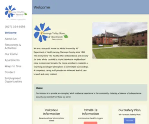 Chenangovalleyhome.org(Independent Living in Norwich) Screenshot
