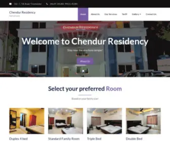 Chendurresidency.com(Feel at home) Screenshot